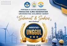 Program Studi Sarjana Terapan Keselamatan dan Kesehatan Kerja FIKES Unsulbar Raih Akreditasi Unggul